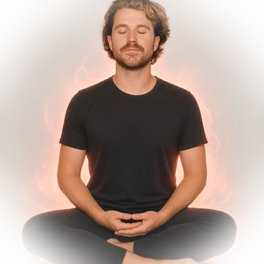 Xander sitting in meditation